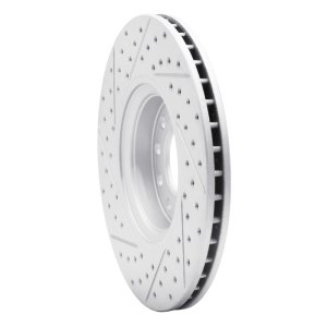 Chevrolet Astra Brake Rotor (1) - Front Right - DFC - Drilled & Slotted Geoperformance - `99-`10