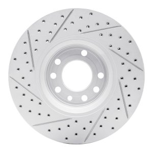 Chevrolet Astra Brake Rotor (1) - Front Right - DFC - Drilled & Slotted Geoperformance - `99-`10
