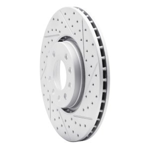 Chevrolet Astra Brake Rotor (1) - Front Right - DFC - Drilled & Slotted Geoperformance - `99-`10