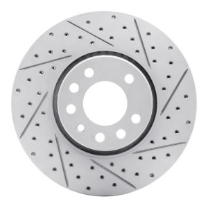 Cadillac Bls Brake Rotor (1) - Front Right - DFC - Geoperf Rotors - Drill & Slot - `03-`11