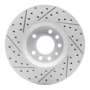 Cadillac Bls Brake Rotor (1) - Front Right - DFC - Geoperf Rotors - Drill & Slot - `03-`11