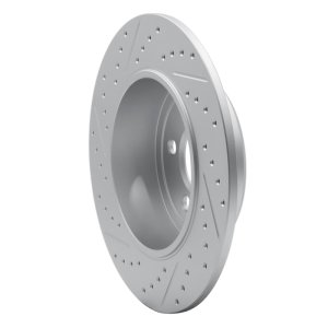 Cadillac Bls Brake Rotor (1) - Rear Right - DFC - Geoperformance Drilled & Slotted - `03-`11