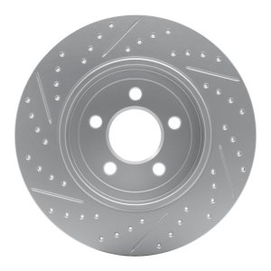Cadillac Bls Brake Rotor (1) - Rear Right - DFC - Geoperformance Drilled & Slotted - `03-`11