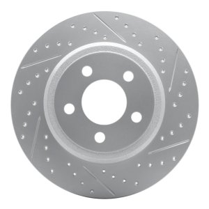Cadillac Bls Brake Rotor (1) - Rear Right - DFC - Geoperformance Drilled & Slotted - `03-`11