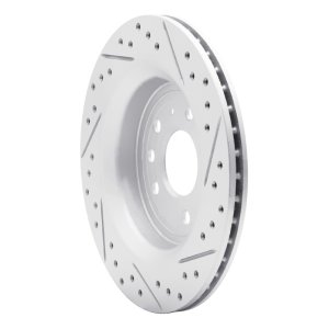 Cadillac Bls Brake Rotor (1) - Rear Left - DFC - Geoperformance Drilled & Slotted - `03-`11