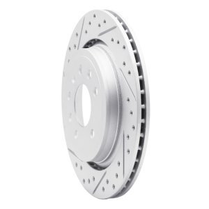 Cadillac Bls Brake Rotor (1) - Rear Left - DFC - Geoperformance Drilled & Slotted - `03-`11