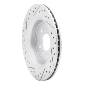 Cadillac Bls Brake Rotor (1) - Rear Right - DFC - Drilled & Slotted Geoperformance Rotor - `03-`11