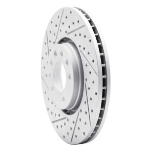 Cadillac Bls Brake Rotor (1) - Front Left - DFC - Geoperformance Drilled & Slotted - `03-`11