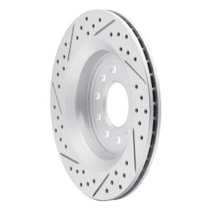 Saab 45903 Brake Rotor (1) - Rear Right - DFC - Drilled & Slotted Geoperformance - `08-`11