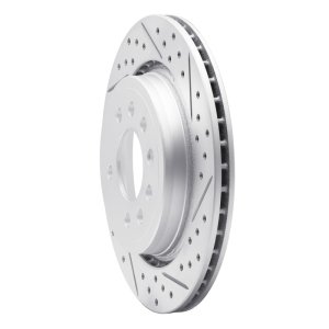 Saab 45903 Brake Rotor (1) - Rear Right - DFC - Drilled & Slotted Geoperformance - `08-`11