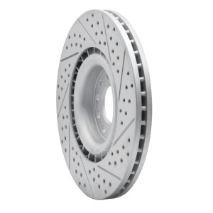 Saab 9-3 Brake Rotor (1) - Front Left - DFC - Geoperformance Drilled & Slotted - `08-`11