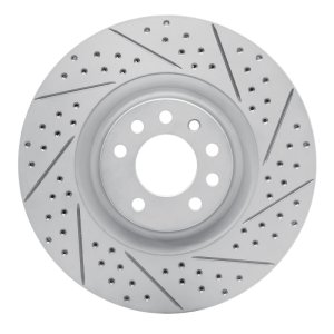 Saab 9-3 Brake Rotor (1) - Front Right - DFC - Geoperformance Rotors - Drilled & Slotted - `08-`11