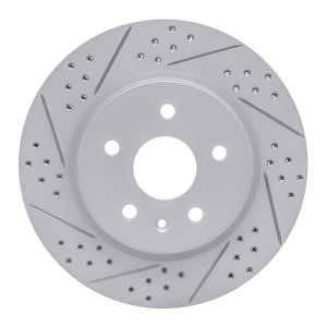 Buick Lacrosse Brake Rotor (1) - Rear Left - DFC - Drilled & Slotted Geoperformance - `10-`25