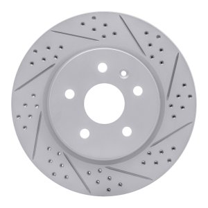 Buick Lacrosse Brake Rotor (1) - Rear Right - DFC - Drilled & Slotted Geoperformance - `10-`25