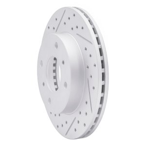 Infiniti G20 Brake Rotor (1) - Front Left - DFC - Drilled & Slotted Geoperformance - `89-`13