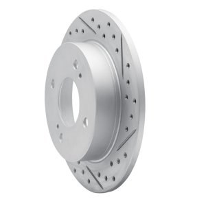 Infiniti G20 Brake Rotor (1) - Rear Right - DFC - Drilled & Slotted Geoperformance - `90-`06