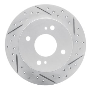 Infiniti G20 Brake Rotor (1) - Rear Right - DFC - Drilled & Slotted Geoperformance - `90-`06