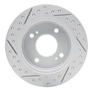 Infiniti G20 Brake Rotor (1) - Rear Right - DFC - Drilled & Slotted Geoperformance - `90-`06