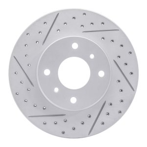 Infiniti G20 Brake Rotor (1) - Front Left - DFC - Drilled & Slotted Geoperformance - `93-`06