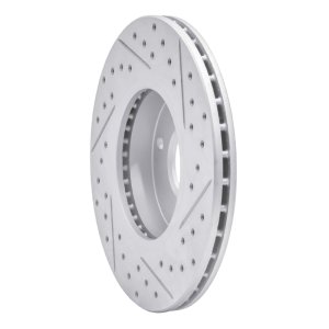 Infiniti G20 Brake Rotor (1) - Front Left - DFC - Drilled & Slotted Geoperformance - `93-`06