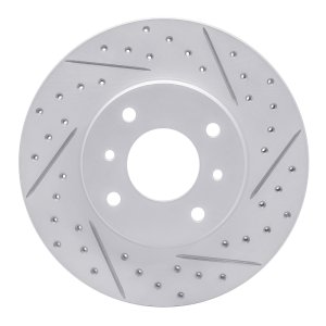 Infiniti G20 Brake Rotor (1) - Front Right - DFC - Drilled & Slotted Geoperformance - `93-`06