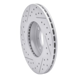 Infiniti G20 Brake Rotor (1) - Front Right - DFC - Drilled & Slotted Geoperformance - `93-`06