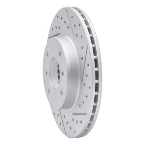 Infiniti G20 Brake Rotor (1) - Front Right - DFC - Drilled & Slotted Geoperformance - `93-`06