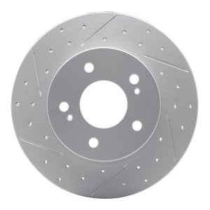 Infiniti I30 Brake Rotor (1) - Rear Left - DFC - Drilled & Slotted Geoperformance - `94-`04