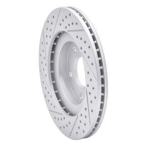 Infiniti I35 Brake Rotor (1) - Front Right - DFC - Drilled & Slotted Geoperformance - `02-`06