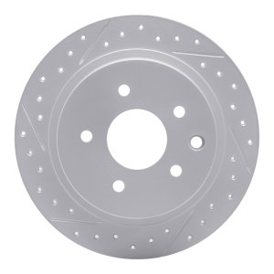 Nissan Juke Brake Rotor (1) - Rear Left - DFC - Drilled & Slotted Geoperformance - `02-`25