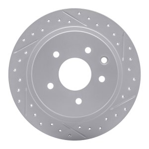 Nissan Altima Brake Rotor (1) - Rear Right - DFC - Drilled & Slotted GeOPERFORMANCE - `02-`25