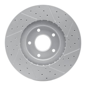 Nissan Murano Brake Rotor (1) - Front Left - DFC - Geoperformance Rotor - Drilled and Slotted - `03-`05
