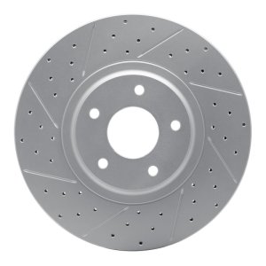 Nissan Murano Brake Rotor (1) - Front Left - DFC - Geoperformance Rotor - Drilled and Slotted - `03-`05