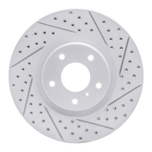 Infiniti FX35 Brake Rotor (1) - Front Right - DFC - Drilled & Slotted Geoperformance - `03-`23