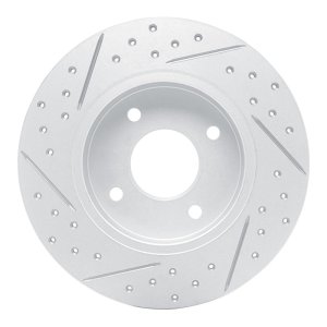 Nissan Sentra Brake Rotor (1) - Rear Left - DFC - Drilled & Slotted Geoperformance - `04-`06