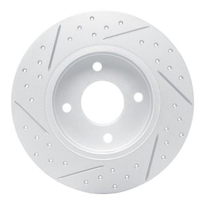 Nissan Sentra Brake Rotor (1) - Rear Right - DFC - Drilled & Slotted Geoperformance - `04-`06