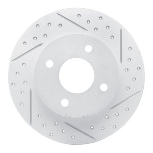 Nissan Sentra Brake Rotor (1) - Rear Right - DFC - Drilled & Slotted Geoperformance - `04-`06