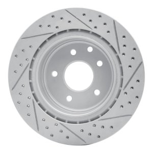 Infiniti G37 Brake Rotor (1) - Rear Left - DFC - Geoperformance, Drilled & Slotted - `05-`25