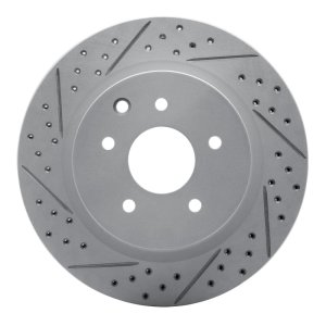 Infiniti G37 Brake Rotor (1) - Rear Left - DFC - Geoperformance, Drilled & Slotted - `05-`25
