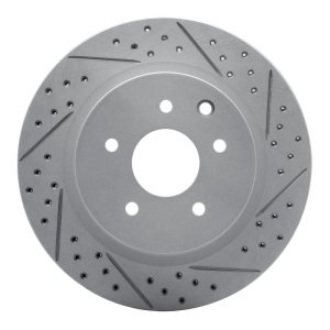 Infiniti EX37 Brake Rotor (1) - Rear Right - DFC - Geoperformance Drilled & Slotted - `05-`25