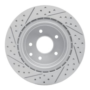 Infiniti EX37 Brake Rotor (1) - Rear Right - DFC - Geoperformance Drilled & Slotted - `05-`25