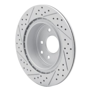 Infiniti EX37 Brake Rotor (1) - Rear Right - DFC - Geoperformance Drilled & Slotted - `05-`25