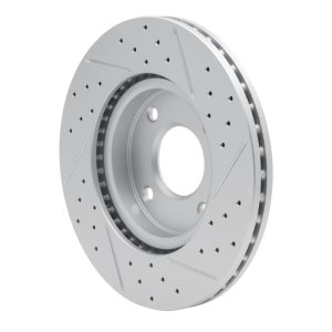 Nissan Sentra Brake Rotor (1) - Front Left - DFC - Drilled & Slotted Geoperformance - `07-`14