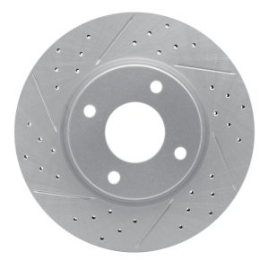 Nissan Sentra Brake Rotor (1) - Front Left - DFC - Drilled & Slotted Geoperformance - `07-`14