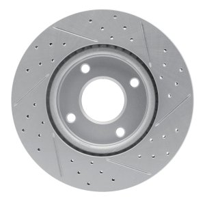 Nissan Sentra Brake Rotor (1) - Front Left - DFC - Drilled & Slotted Geoperformance - `07-`14