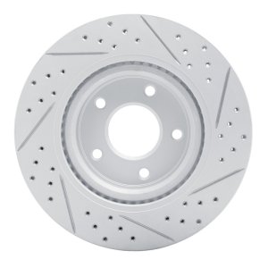 Nissan Altima Brake Rotor (1) - Front Left - DFC - Geoperformance Rotor - Drilled & Slotted - `07-`13