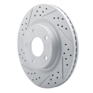 Nissan Altima Brake Rotor (1) - Front Left - DFC - Geoperformance Rotor - Drilled & Slotted - `07-`13