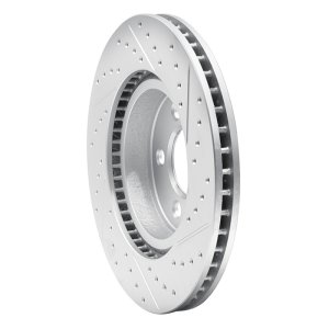 Nissan Sentra Brake Rotor (1) - Front Left - DFC - Drilled & Slotted Geoperformance - `07-`15