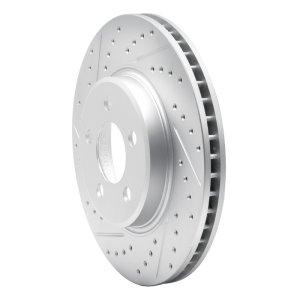 Nissan Sentra Brake Rotor (1) - Front Left - DFC - Drilled & Slotted Geoperformance - `07-`15