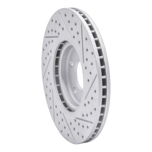 Nissan Sentra Brake Rotor (1) - Front Left - DFC - Drilled & Slotted Geoperformance - `07-`17